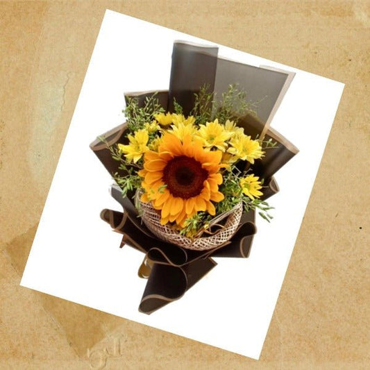 sunflower bouquet of yellow color